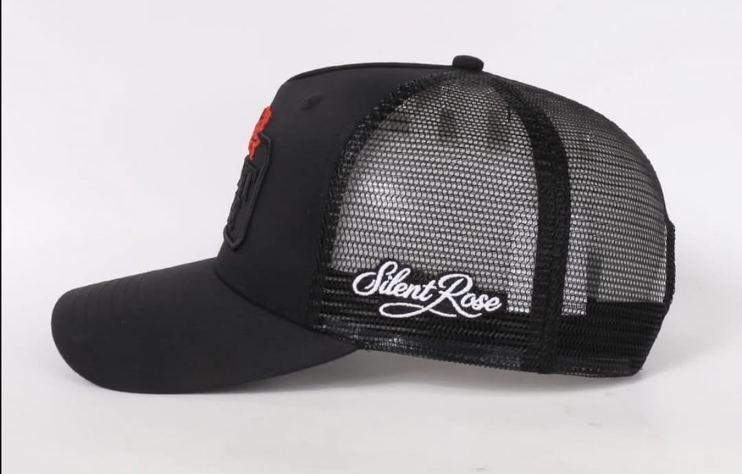 Silent Rose Heritage Black Trucker Cap