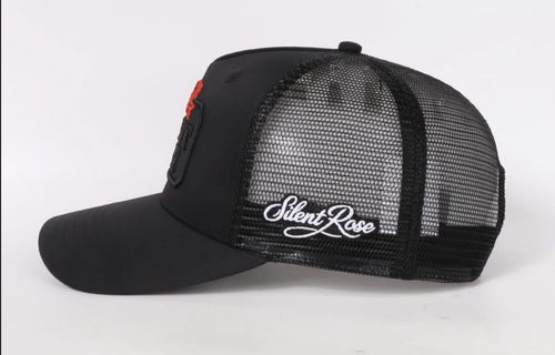 Silent Rose Heritage Black Trucker Cap