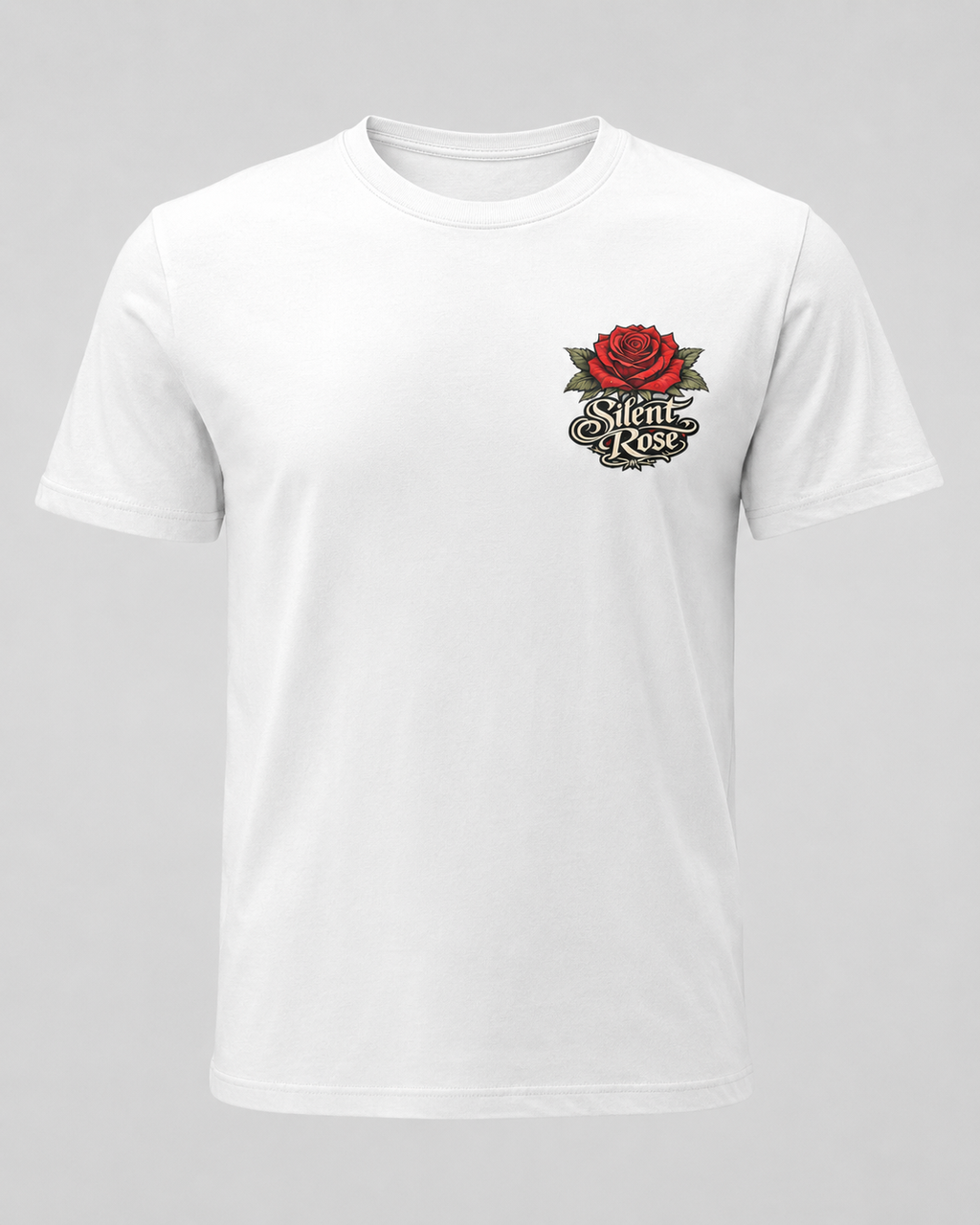 Silent Rose Cotton Printed T-Shirt