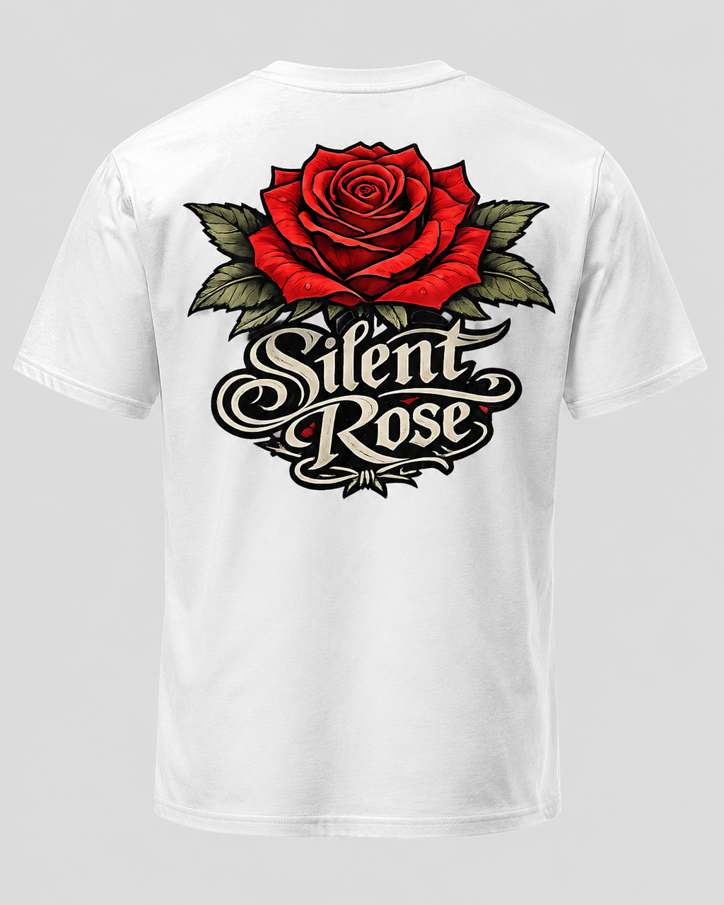 Silent Rose Cotton Printed T-Shirt
