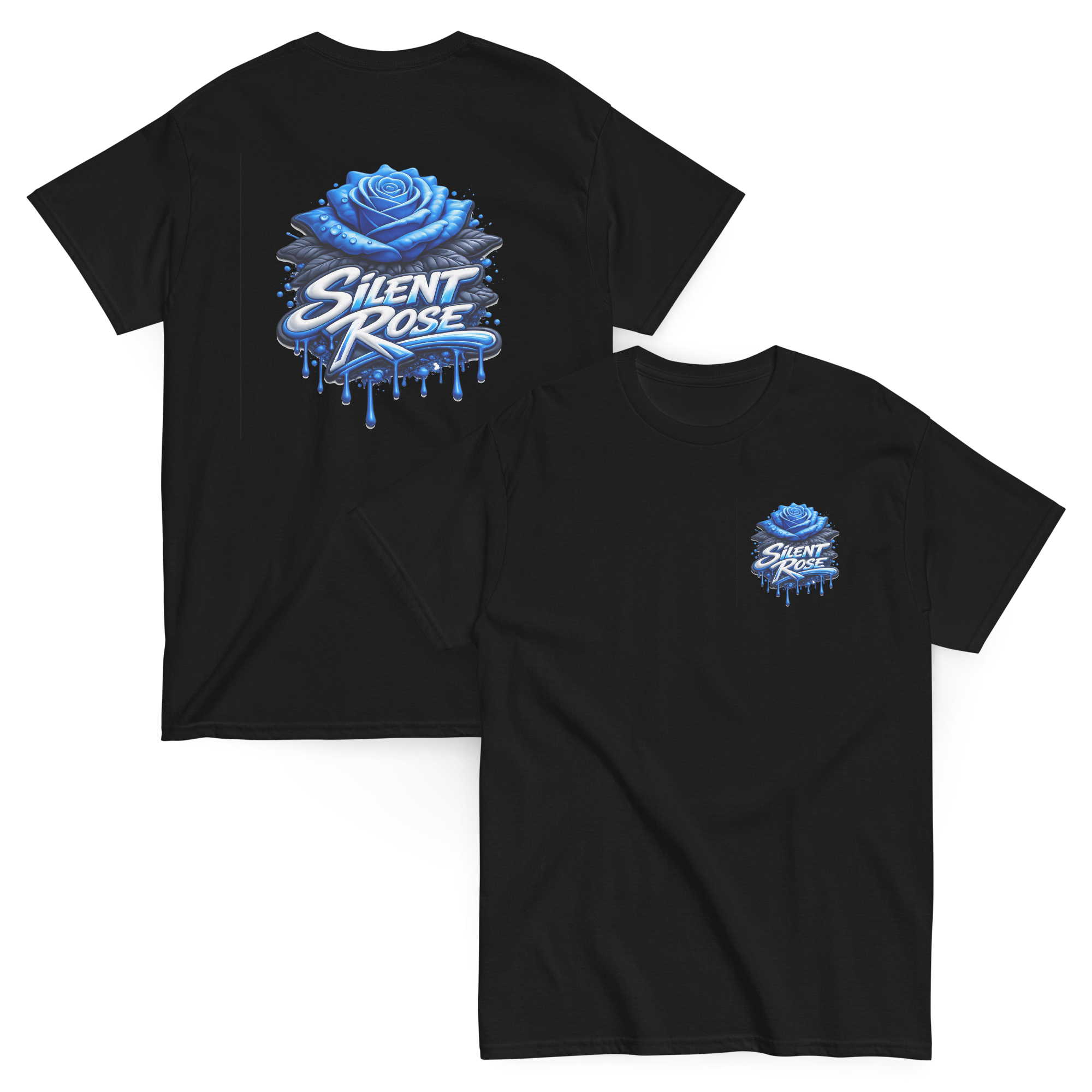 Silent Rose Bubble Blue Tee