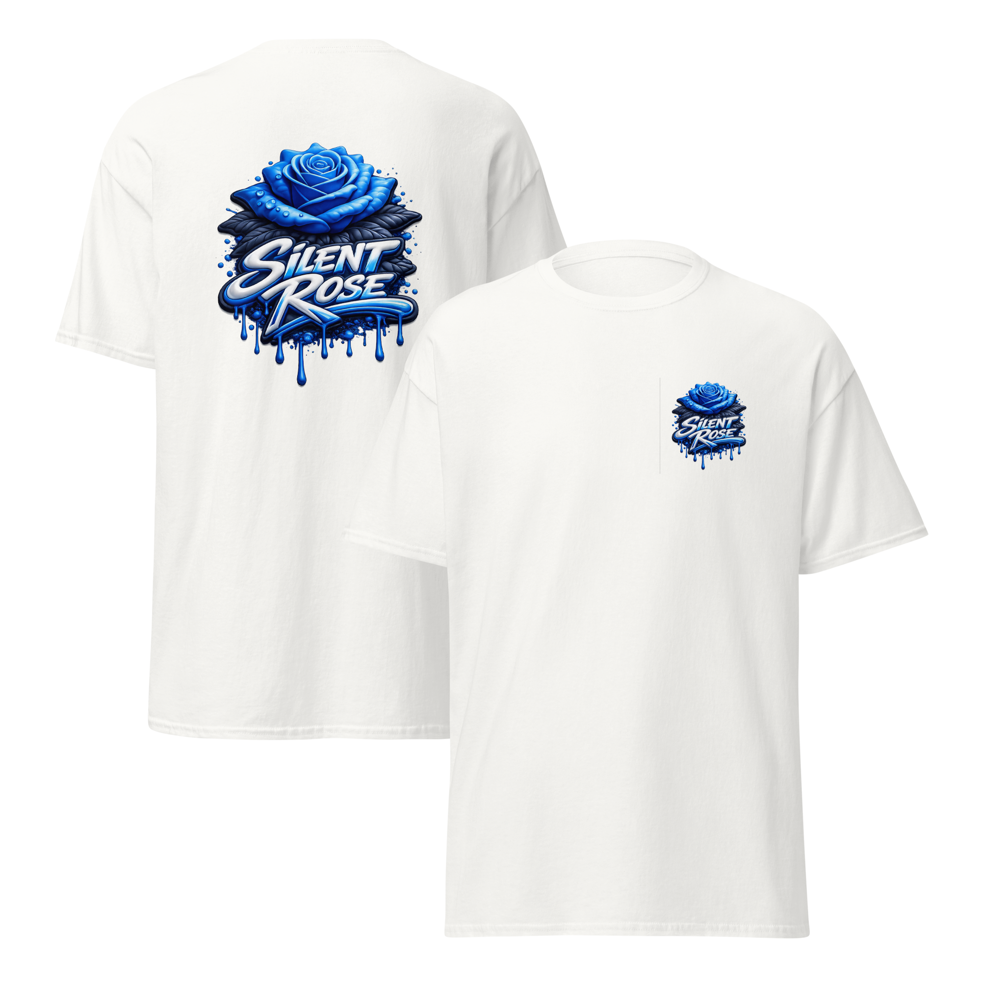 Silent Rose Bubble Blue Tee